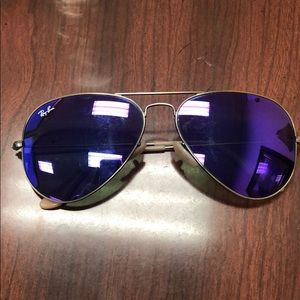 Purple Ray Ban aviators